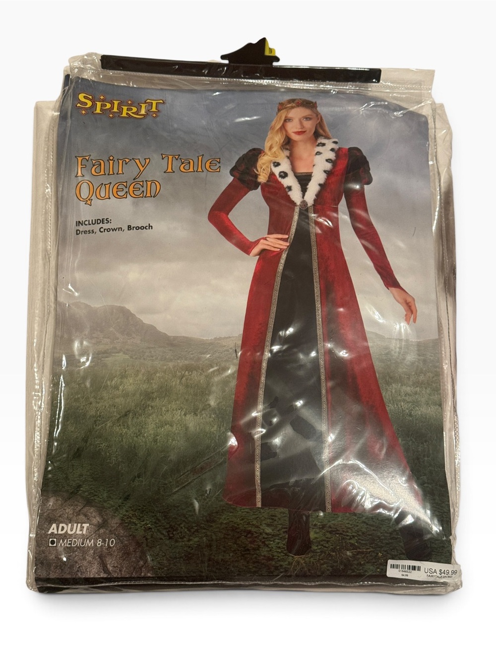 Spirit Halloween Fairy Tale Queen Costume Adult Medium 8-10